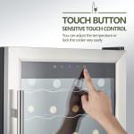 Kalamera 24-Bottle Black Wine Fridge