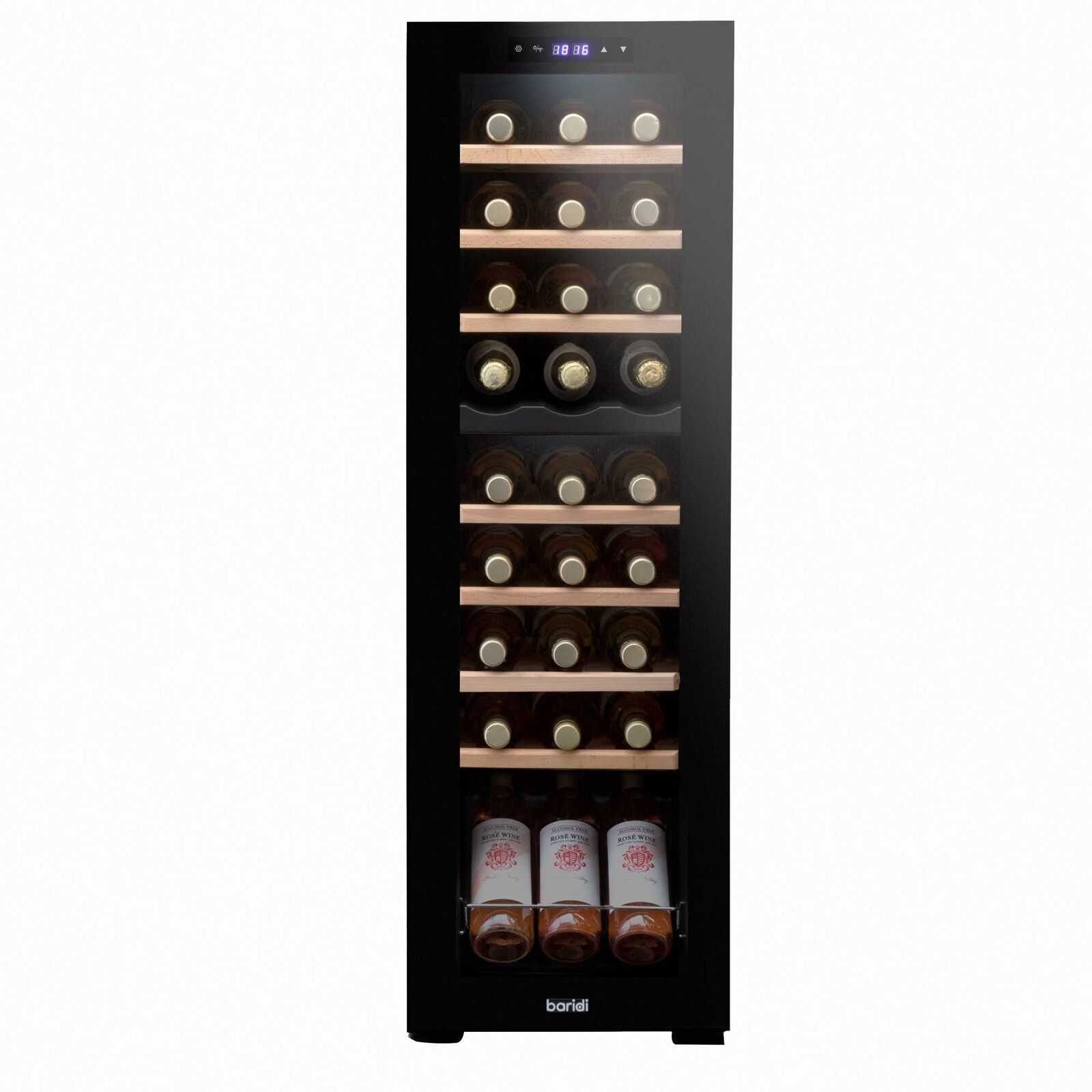 27-Bottle Dual Zone Wine Fridge with Touch Screen