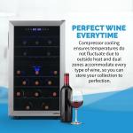 Newair 43 Bottle Dual Zone Wine Cooler