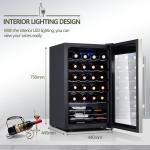 Kalamera 24-Bottle Black Wine Fridge