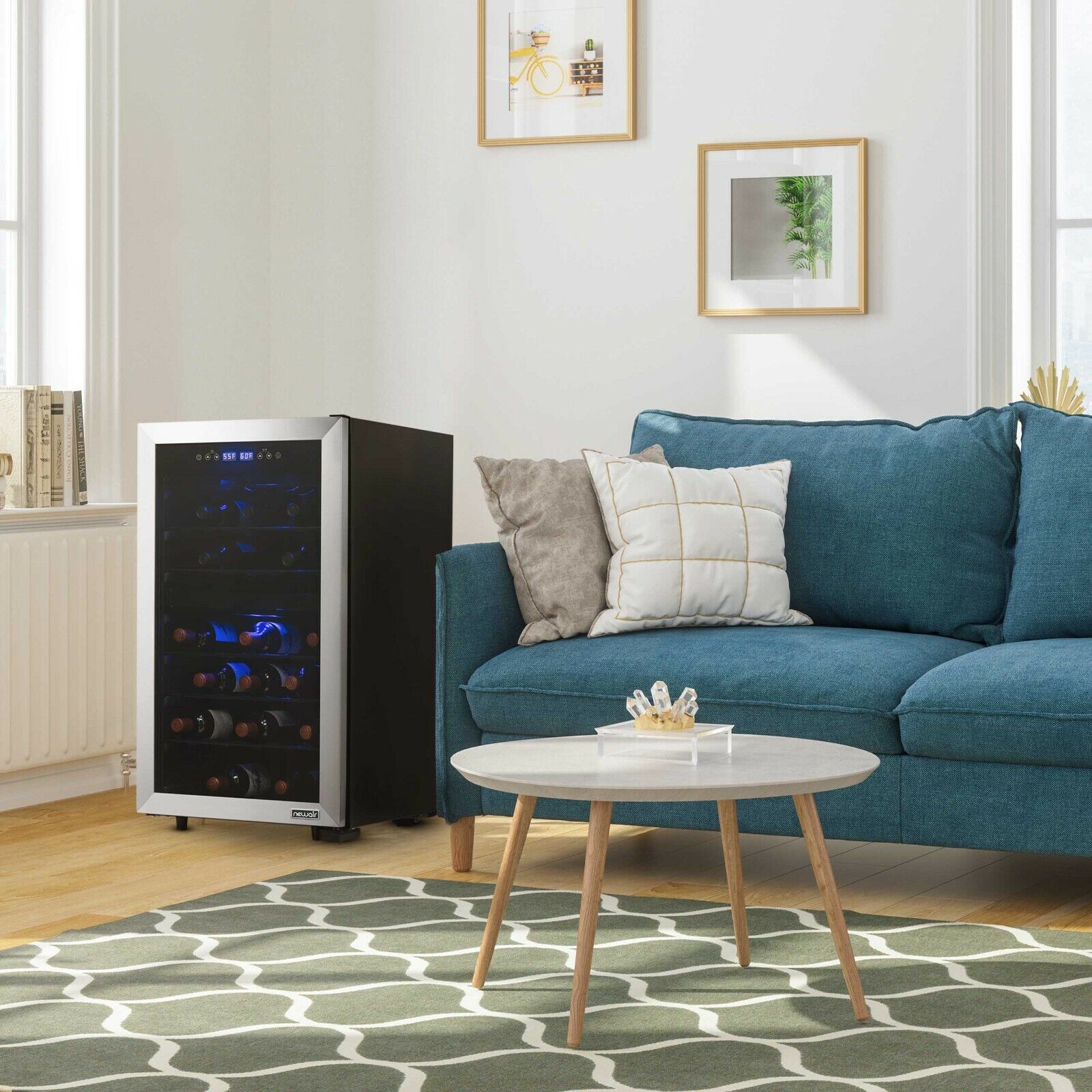 Newair 43 Bottle Dual Zone Wine Cooler