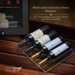 28 Bottle Dual-Zone Wine Fridge in Black