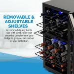 Newair 43 Bottle Dual Zone Wine Cooler