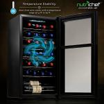 28 Bottle Dual-Zone Wine Fridge in Black