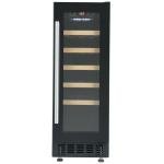 Cookology Black Glass Wine Cooler - 20 Bottle