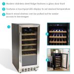 Sunnydaze Wine Fridge - 33 Bottle Capacity