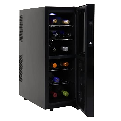 12-Bottle Dual Zone Thermoelectric Wine Fridge