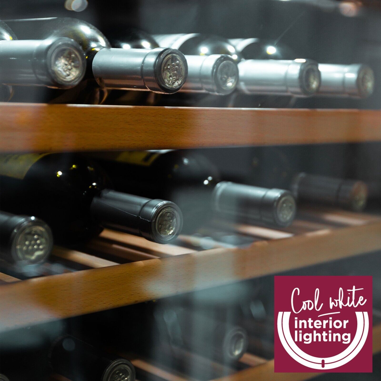 Cookology 60cm Stainless Steel Wine Fridge - 54 Bottle