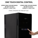 18 Bottle Dual Zone Wine Fridge by Koolatron