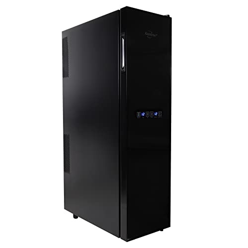 Slim Dual Zone Wine Fridge for Home