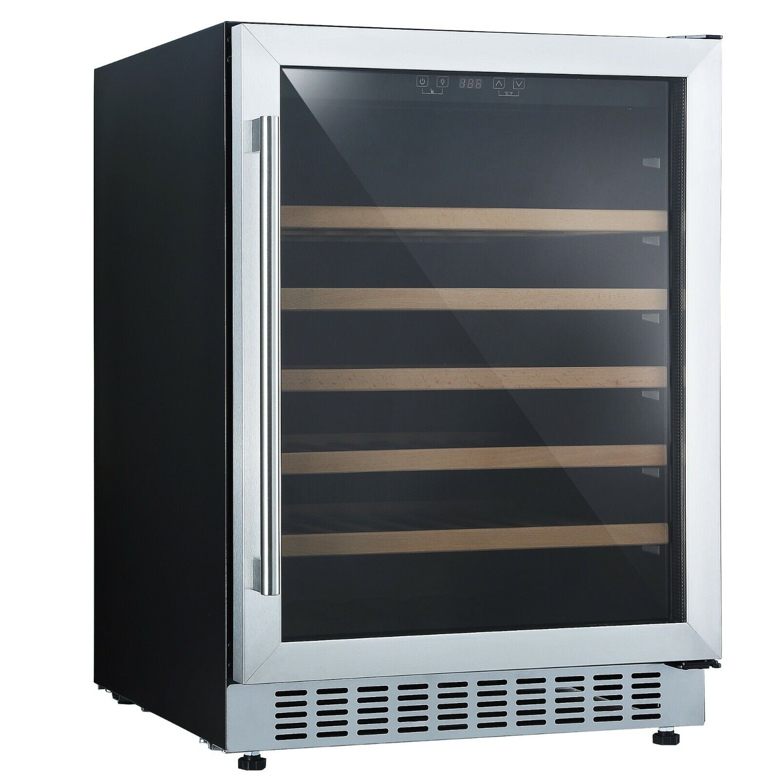 Cookology 60cm Stainless Steel Wine Fridge - 54 Bottle