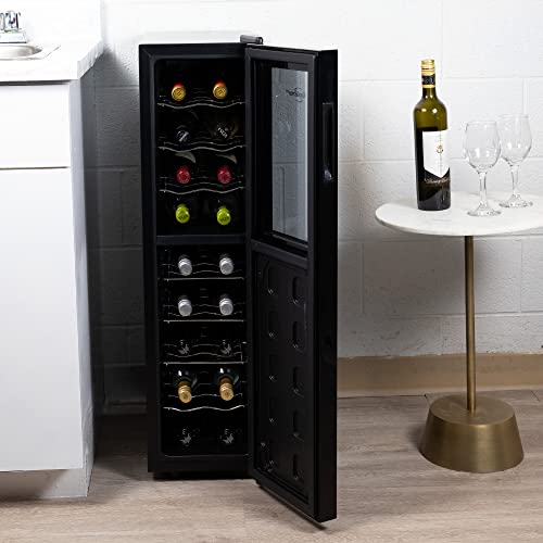 Slim Dual Zone Wine Fridge for Home