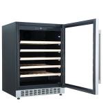 Cookology 60cm Stainless Steel Wine Fridge - 54 Bottle