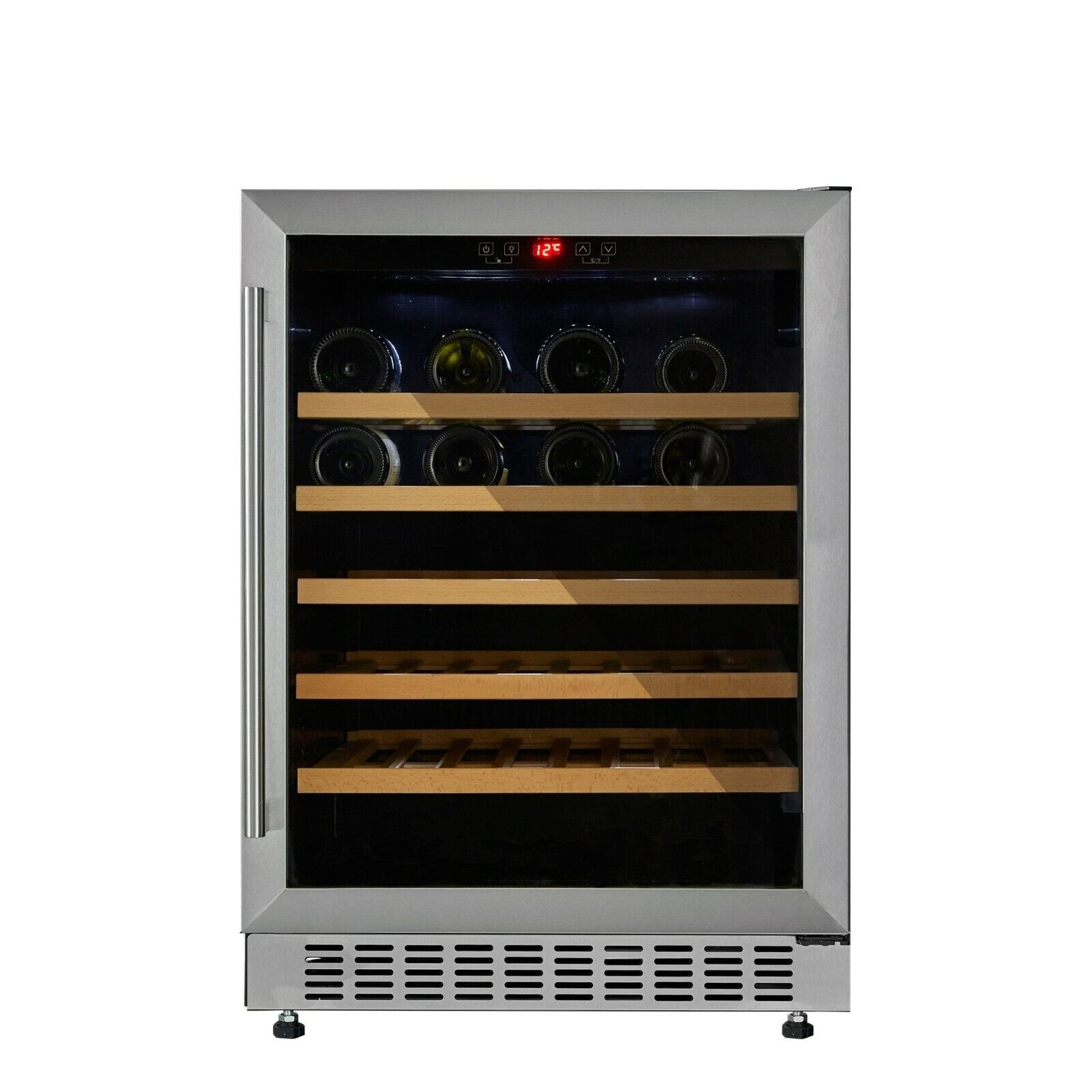 Cookology 60cm Stainless Steel Wine Fridge - 54 Bottle