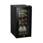 Black Wine Fridge: Single Zone, Touch Controls (15 Bottles)
