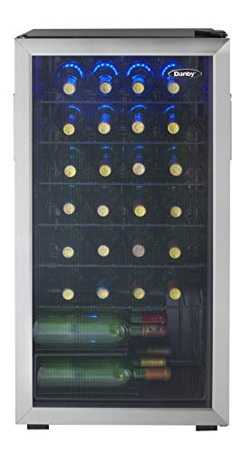 Danby Wine Cooler, 36-Bottle Capacity, Stainless Steel