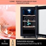 Klarstein Small Wine Fridge with Glass Door