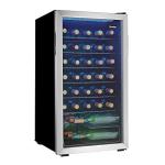 Danby Wine Cooler, 36-Bottle Capacity, Stainless Steel