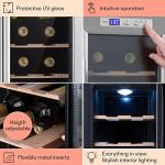 Klarstein Small Wine Fridge with Glass Door