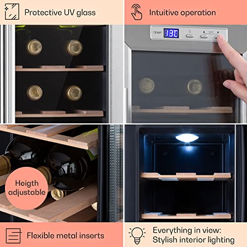 Klarstein Small Wine Fridge with Glass Door