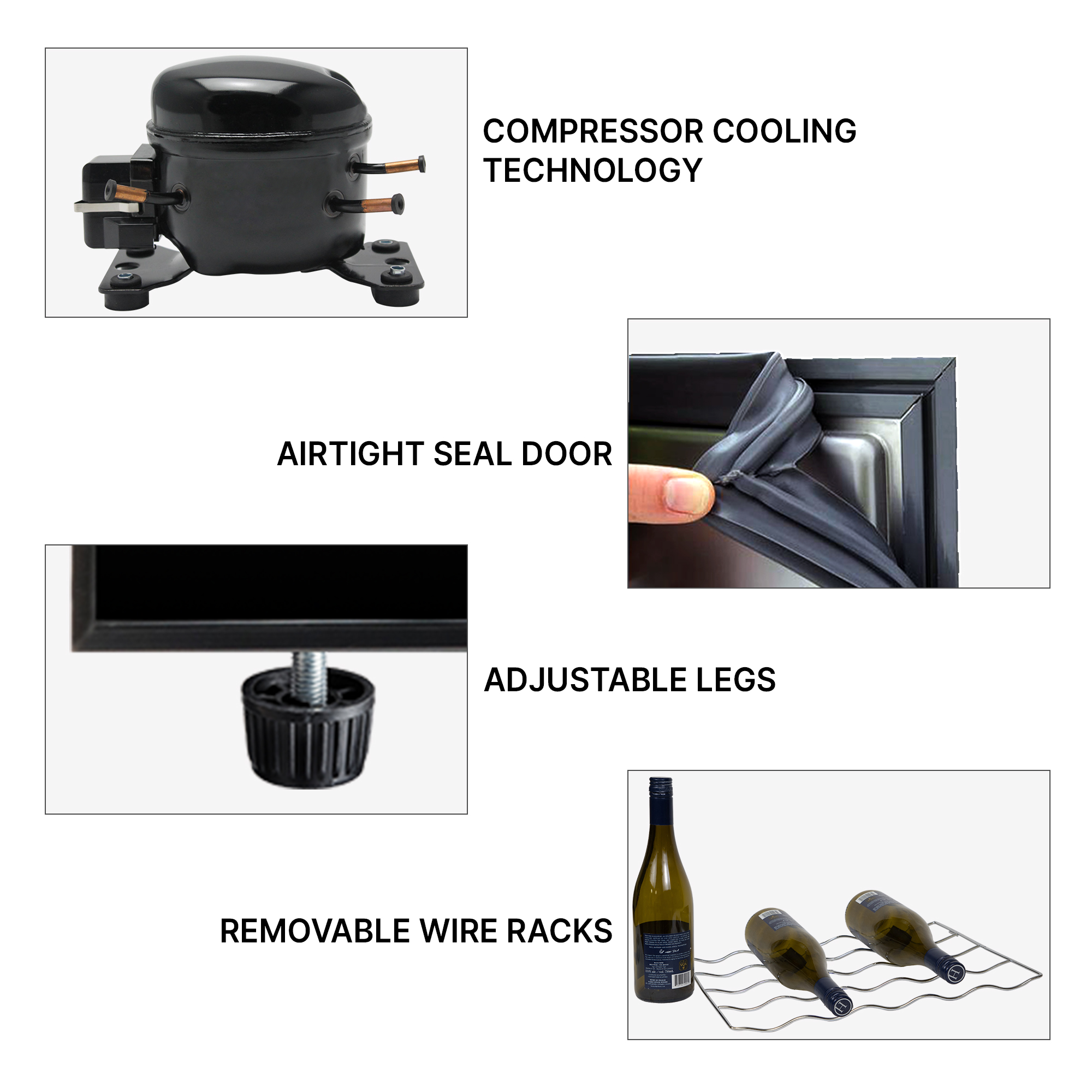 Koolatron Dual Zone Wine Cooler, 45 Bottles