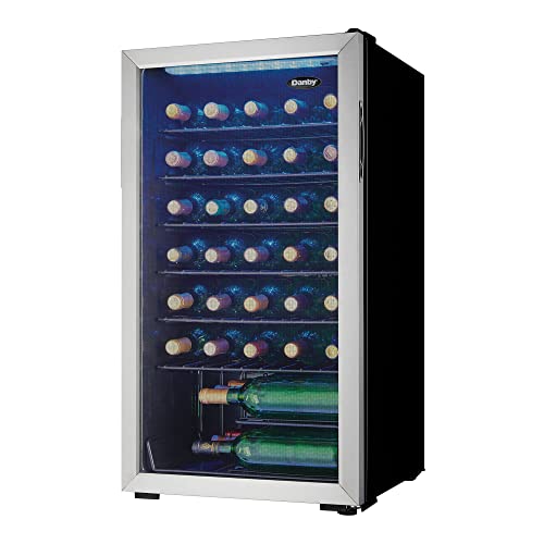 Danby Wine Cooler, 36-Bottle Capacity, Stainless Steel