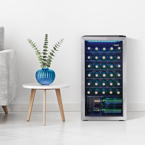 Danby Wine Cooler, 36-Bottle Capacity, Stainless Steel