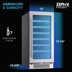 15" Zephyr Presrv Wine Fridge - 27 Bottles