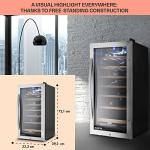 Klarstein Wine Cooler, Single Zone, 26 Bottles