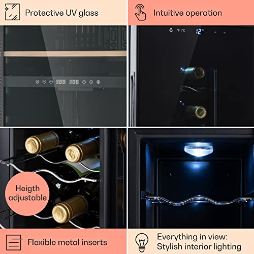 Klarstein Wine Cooler with Glass Door - 6 Bottles