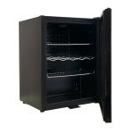 65L LED Wine and Beer Fridge - Black