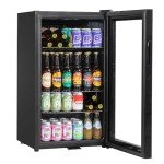 85L Under Counter Wine & Beer Fridge - Black