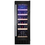Amica 19-Bottle Single Zone Wine Cooler - Black