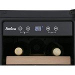 Amica 19-Bottle Single Zone Wine Cooler - Black