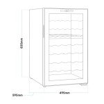 Baridi Dual Zone 52-Bottle Wine Cooler