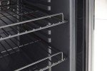 Swan 80L Glass Door Wine Fridge, Black