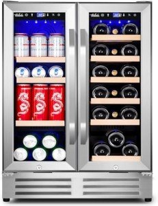 Velieta 24 Inch Dual Zone Wine Fridge