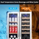 Velieta 24" Dual Zone Beverage Fridge