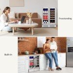Velieta 24" Dual Zone Beverage Fridge