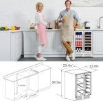 Velieta 24" Dual Zone Beverage Fridge