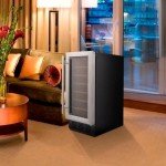 SMEAT Mini Wine Fridge, 19 Bottles, Stainless Steel