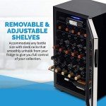 NewAir Stainless Steel Wine Fridge | 33 Bottle Capacity