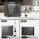 12-Bottle Digital Wine Cooler for Countertop