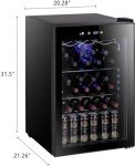 Antarctic Star 36-Bottle Wine Fridge - Black