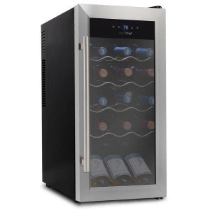 NutriChef 18-Bottle Dual Zone Wine Cooler