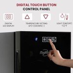 Black 6 Bottle Koolatron Wine Fridge