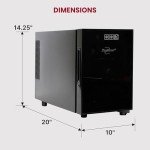 Black 6 Bottle Koolatron Wine Fridge