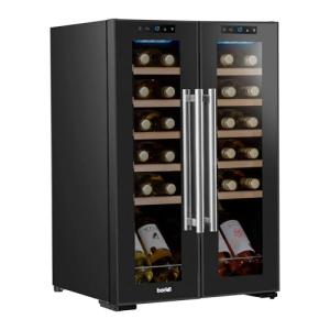 Baridi 24 Bottle Dual Zone Frameless Wine Refrigerator