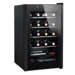 HCK 70L Freestanding Black Wine Cooler for 24 Bottles