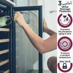 Cookology 20-Bottle Undercounter Wine Cooler - White